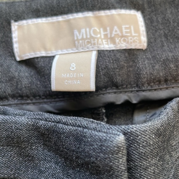 Michael Kors gray slacks. Poly/Viscose/Elastane blend Size 8. Like new condition - Picture 2 of 6